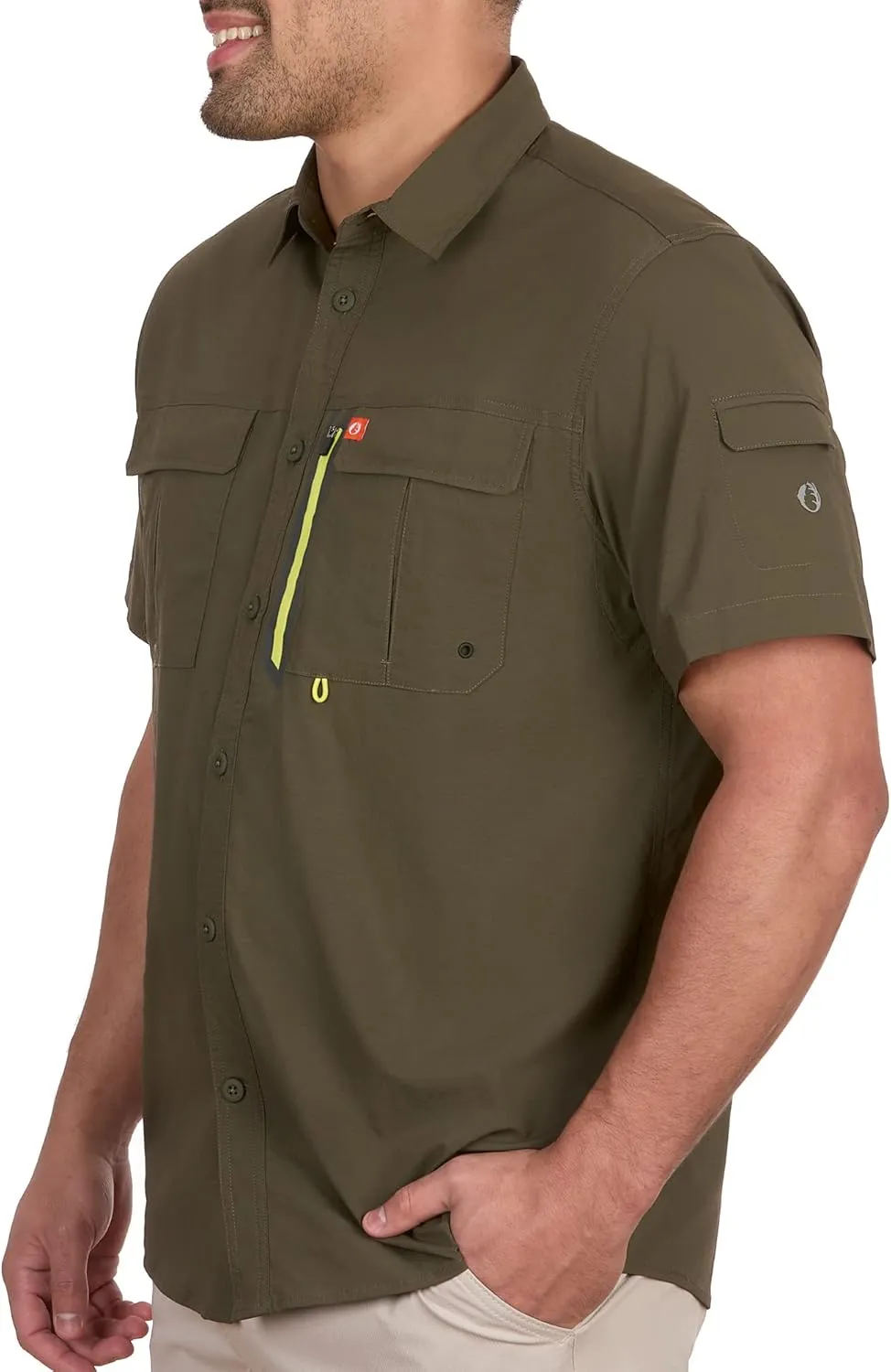 The American Outdoorsman Blackfoot River Short Sleeve Fishing Shirt for Men