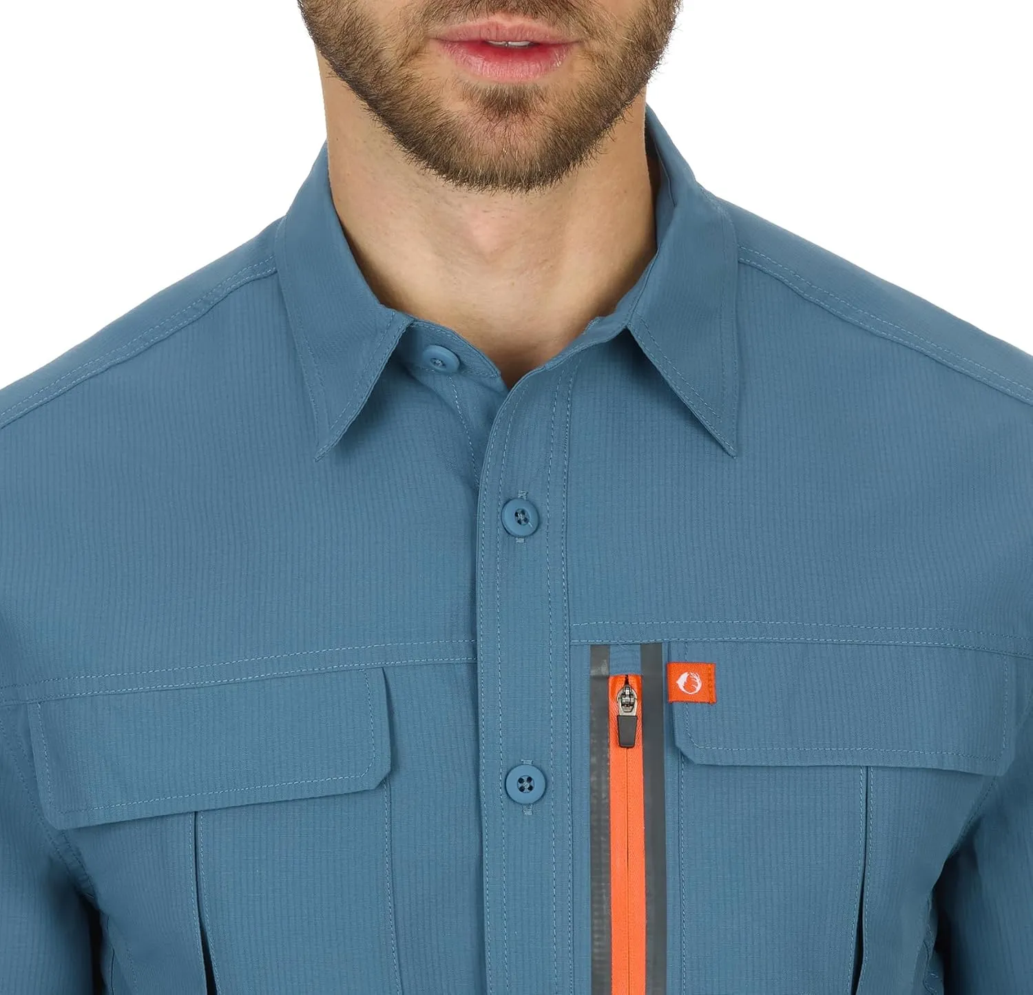 The American Outdoorsman Blackfoot River Short Sleeve Fishing Shirt for Men