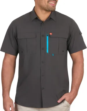 The American Outdoorsman Blackfoot River Short Sleeve Fishing Shirt for Men