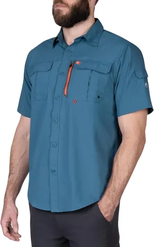 The American Outdoorsman Blackfoot River Short Sleeve Fishing Shirt for Men