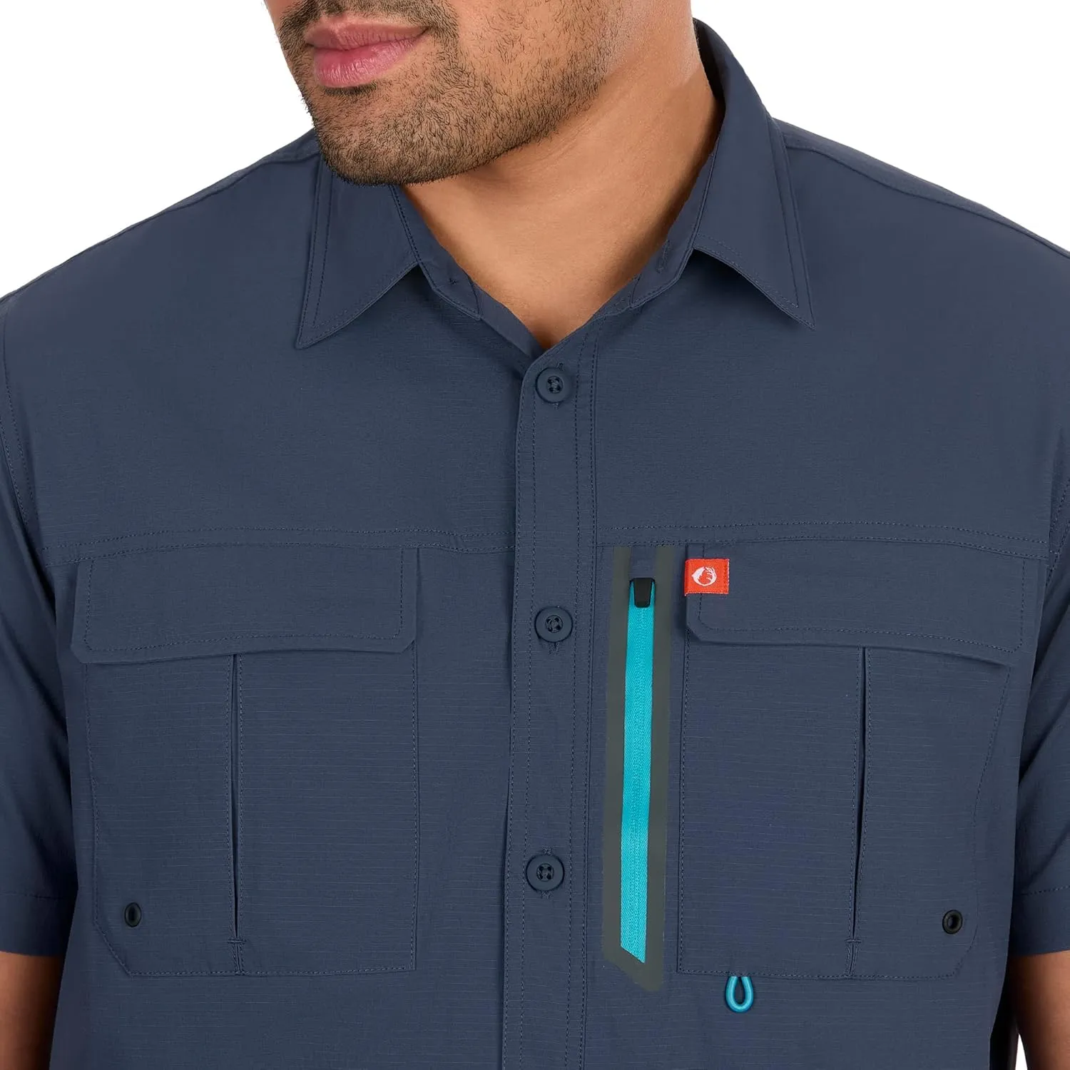 The American Outdoorsman Blackfoot River Short Sleeve Fishing Shirt for Men
