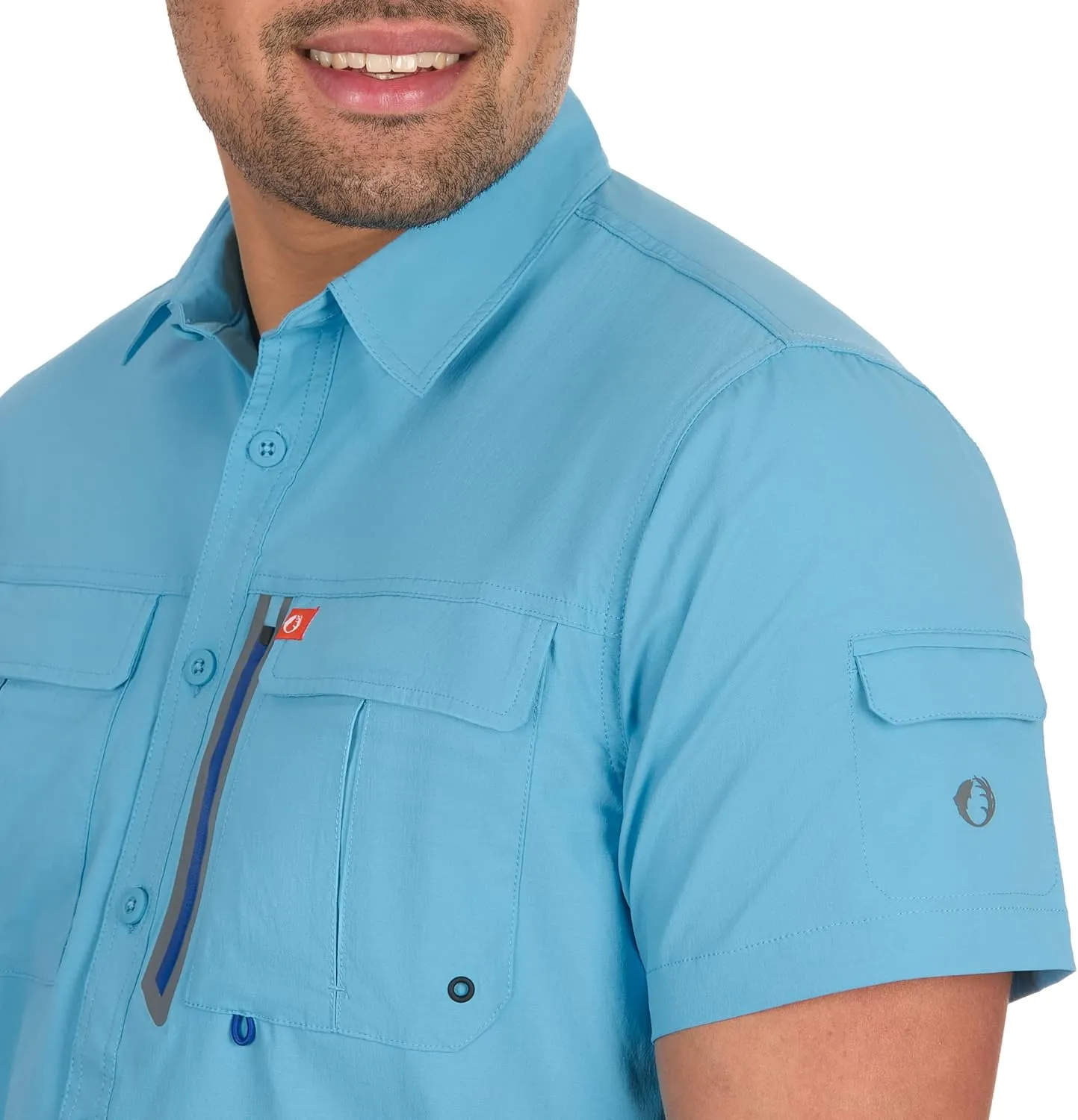 The American Outdoorsman Blackfoot River Short Sleeve Fishing Shirt for Men