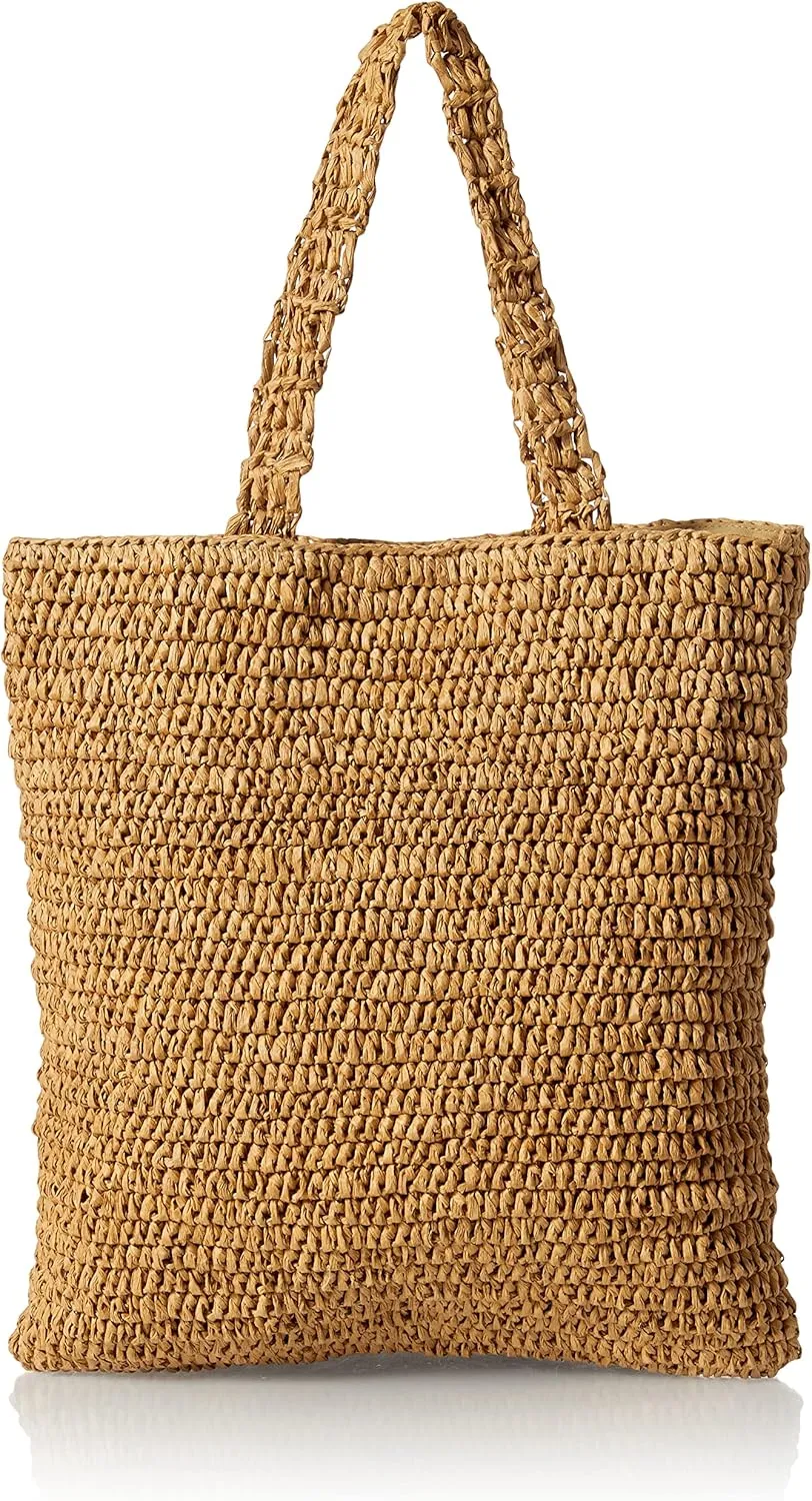 The Drop Women's Ealga Flat Handle Straw Tote