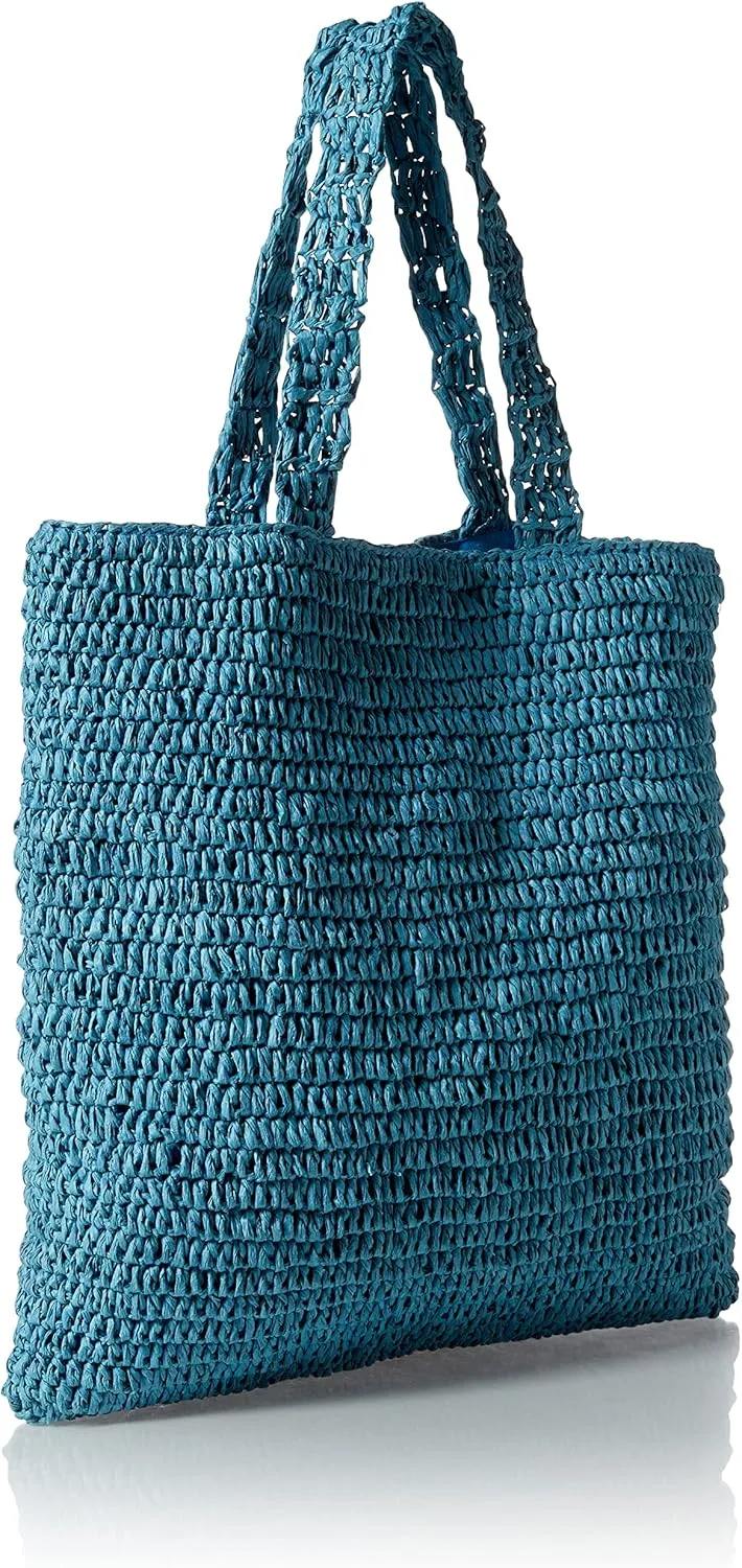 The Drop Women's Ealga Flat Handle Straw Tote