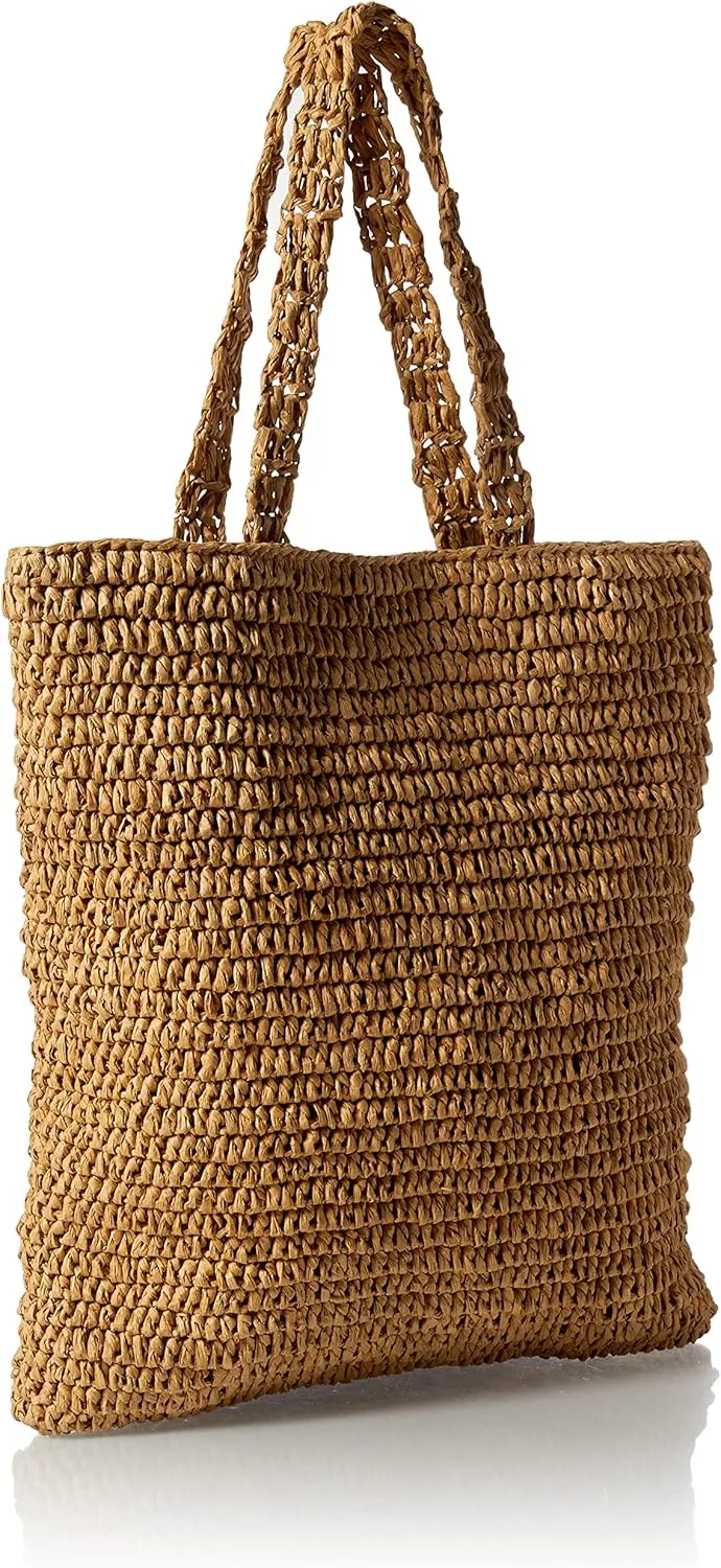 The Drop Women's Ealga Flat Handle Straw Tote