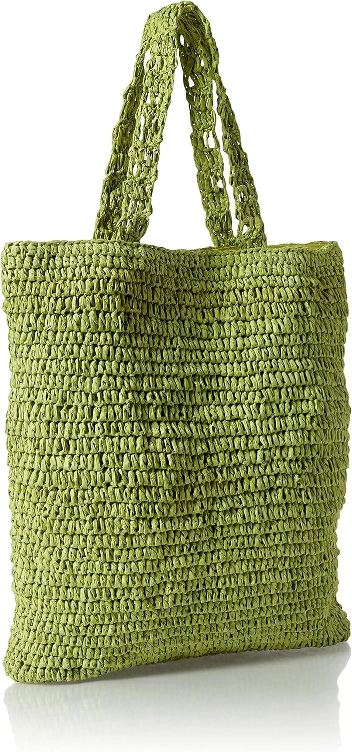 The Drop Women's Ealga Flat Handle Straw Tote