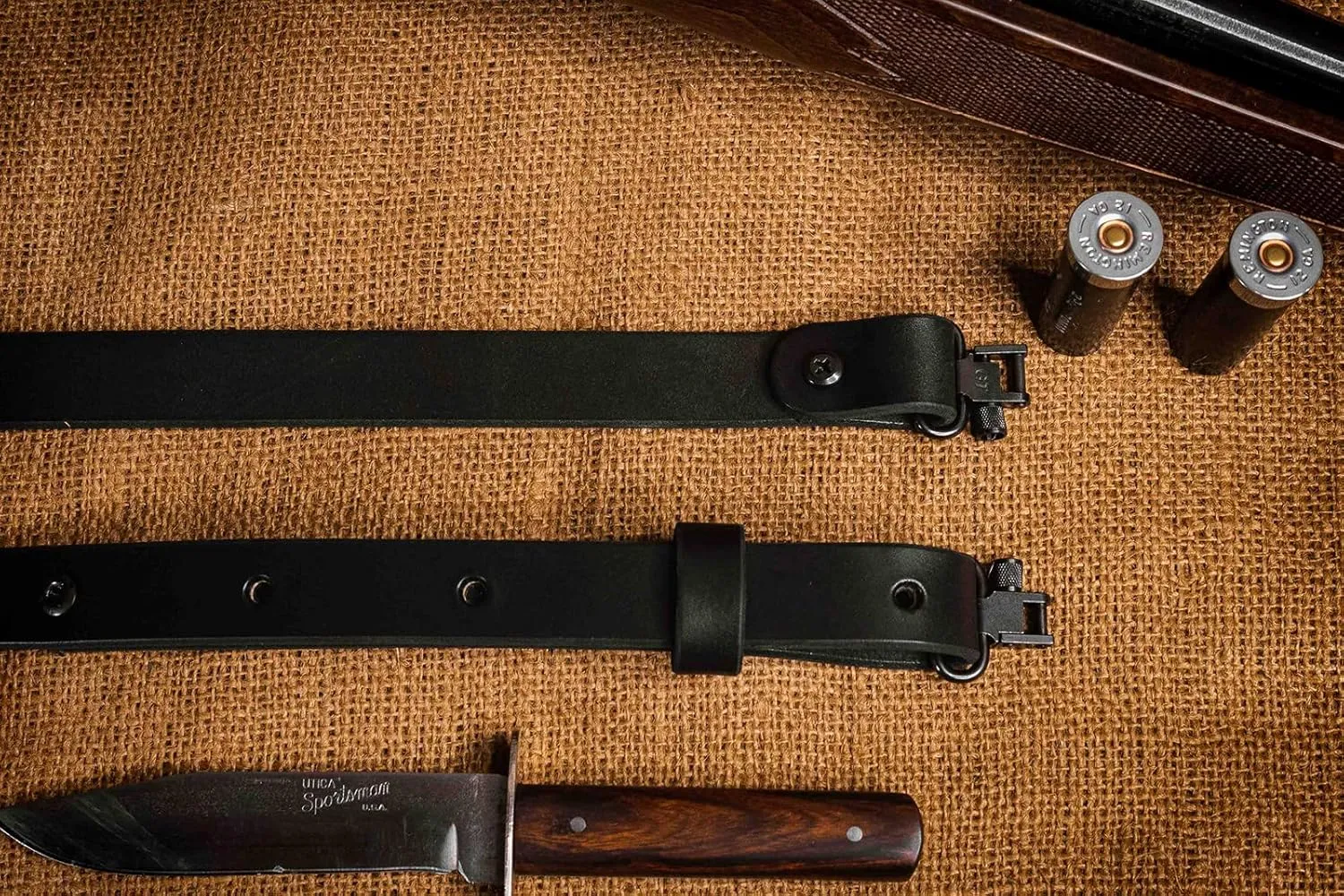 The Hunter -1" Wide Leather Rifle Sling by Nohma Leather
