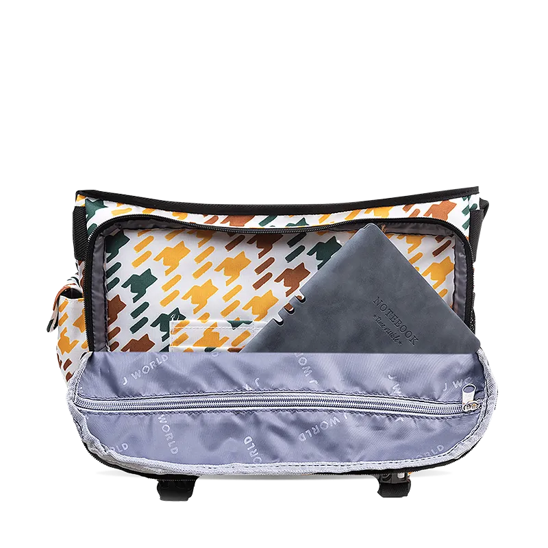 Thomas Laptop Messenger Bag in Vivid Tweed
