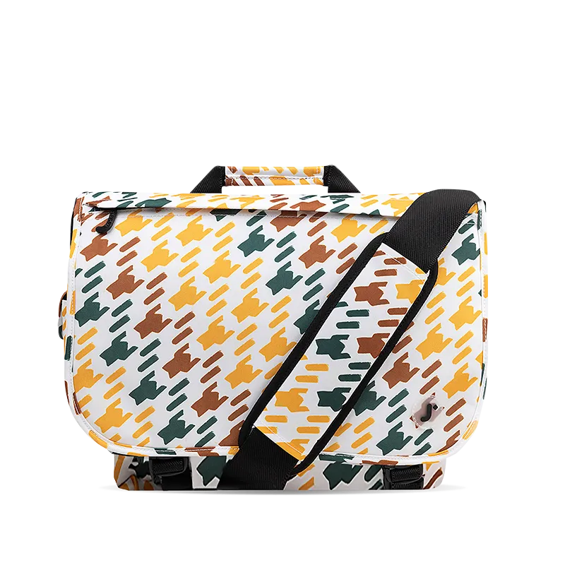Thomas Laptop Messenger Bag in Vivid Tweed