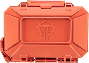 Thyrm DarkVault Comms Critical Gear Case, original version, Waterproof, Attachable to MOLLE (Orange) rugged storage for Cell Phone, GPS, tools, Made in USA