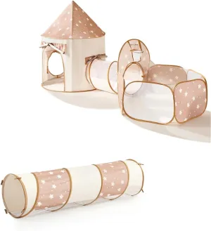 Tiny Land Kids Play Tent with Tunnel, Pop Up Play Tent with Ball Pits for Toddlers, Baby Tent with Carry Bag, Toddler Tents Indoor