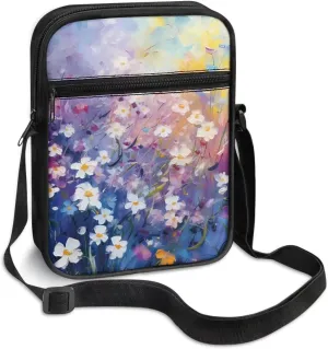 TODIYADDU Messenger Bag for Women Men Mini Shoulder Bag with Adjustable Straps Trendy Crossbody Sling Bag for Cell Phone Keys
