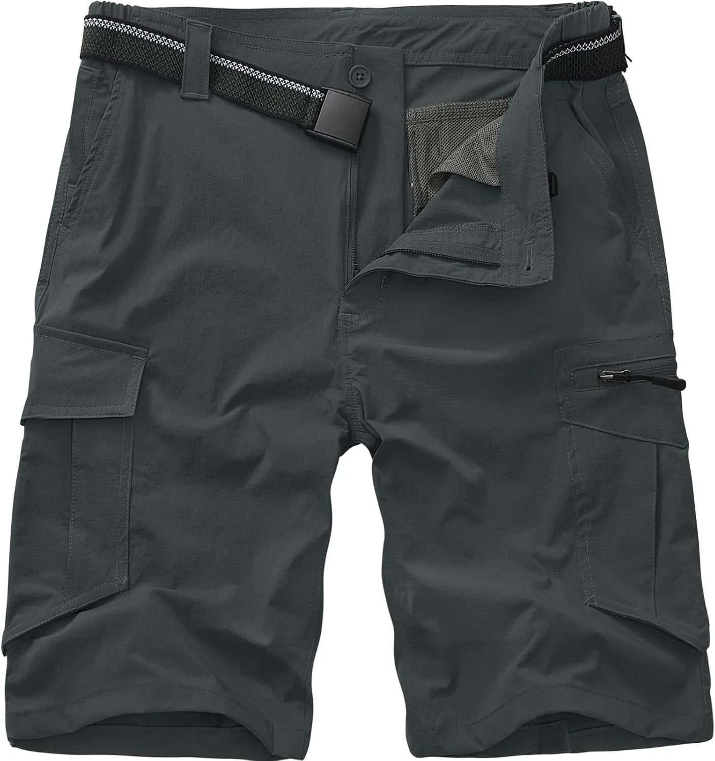 Toomett Mens Hiking Cargo Shorts Quick Dry Lightweight Travel Fishing Camping Golf Shorts with Multi Pockets