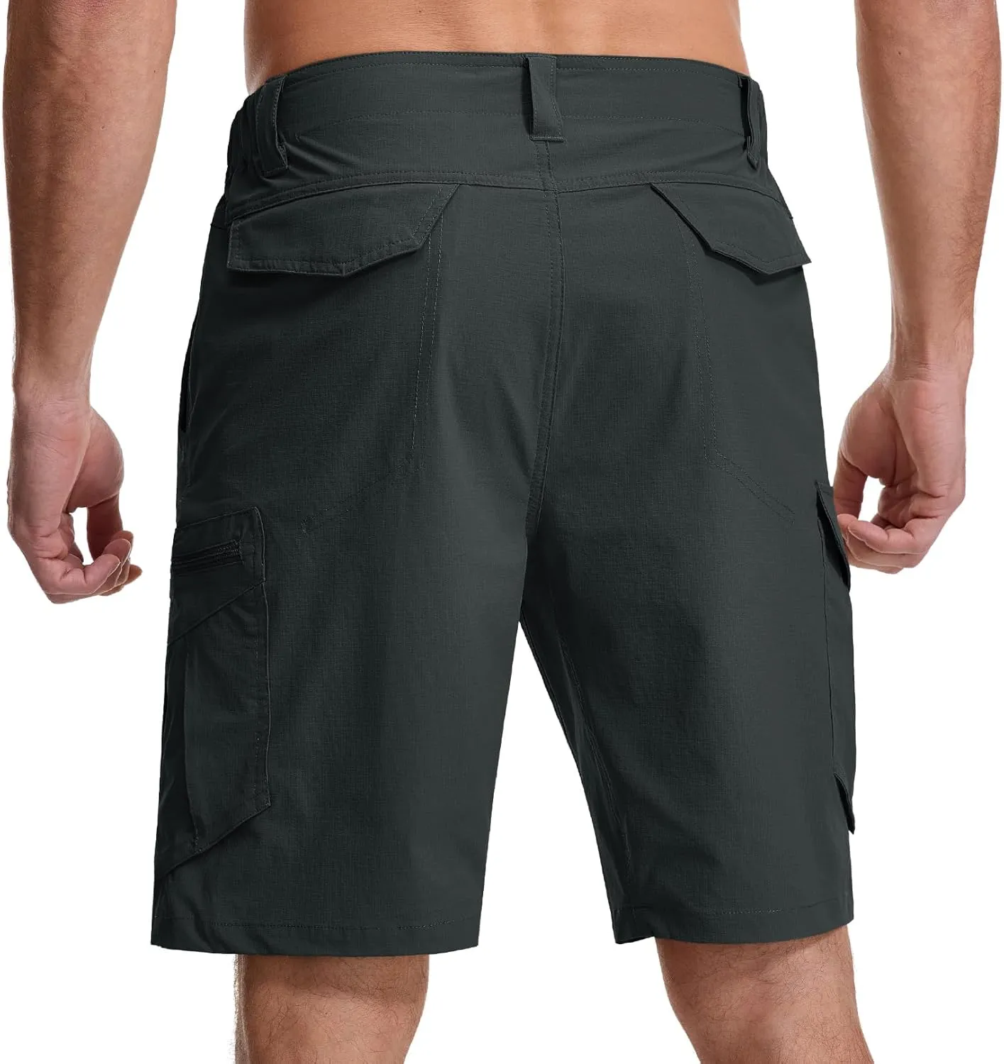 Toomett Mens Hiking Cargo Shorts Quick Dry Lightweight Travel Fishing Camping Golf Shorts with Multi Pockets