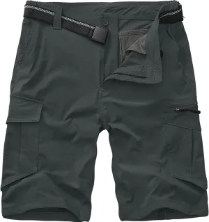 Toomett Mens Hiking Cargo Shorts Quick Dry Lightweight Travel Fishing Camping Golf Shorts with Multi Pockets