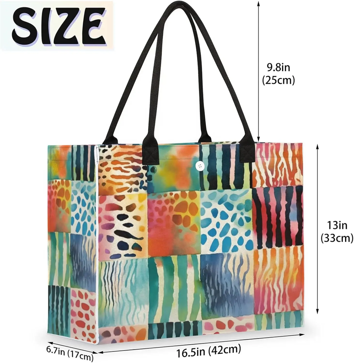 Tote Bag for Women Reusable Canvas Shoulder Bag