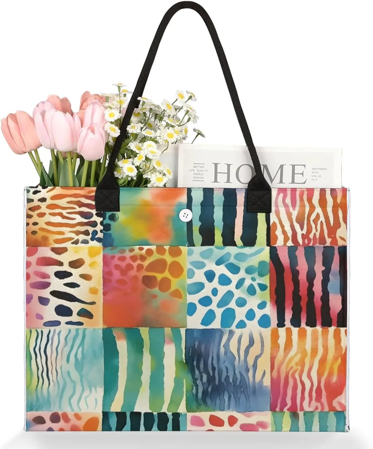 Tote Bag for Women Reusable Canvas Shoulder Bag