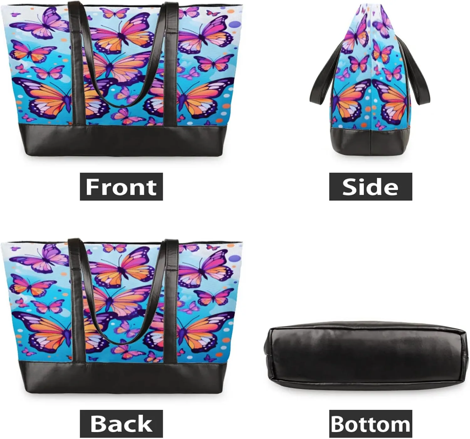 Tote Bag for Women with Zipper, Laptop Tote Bags Laptop Sleeve Case Shoulder Bag Messenger Bags