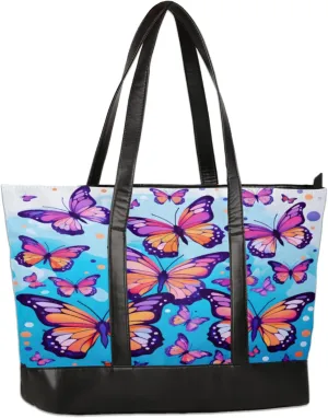 Tote Bag for Women with Zipper, Laptop Tote Bags Laptop Sleeve Case Shoulder Bag Messenger Bags