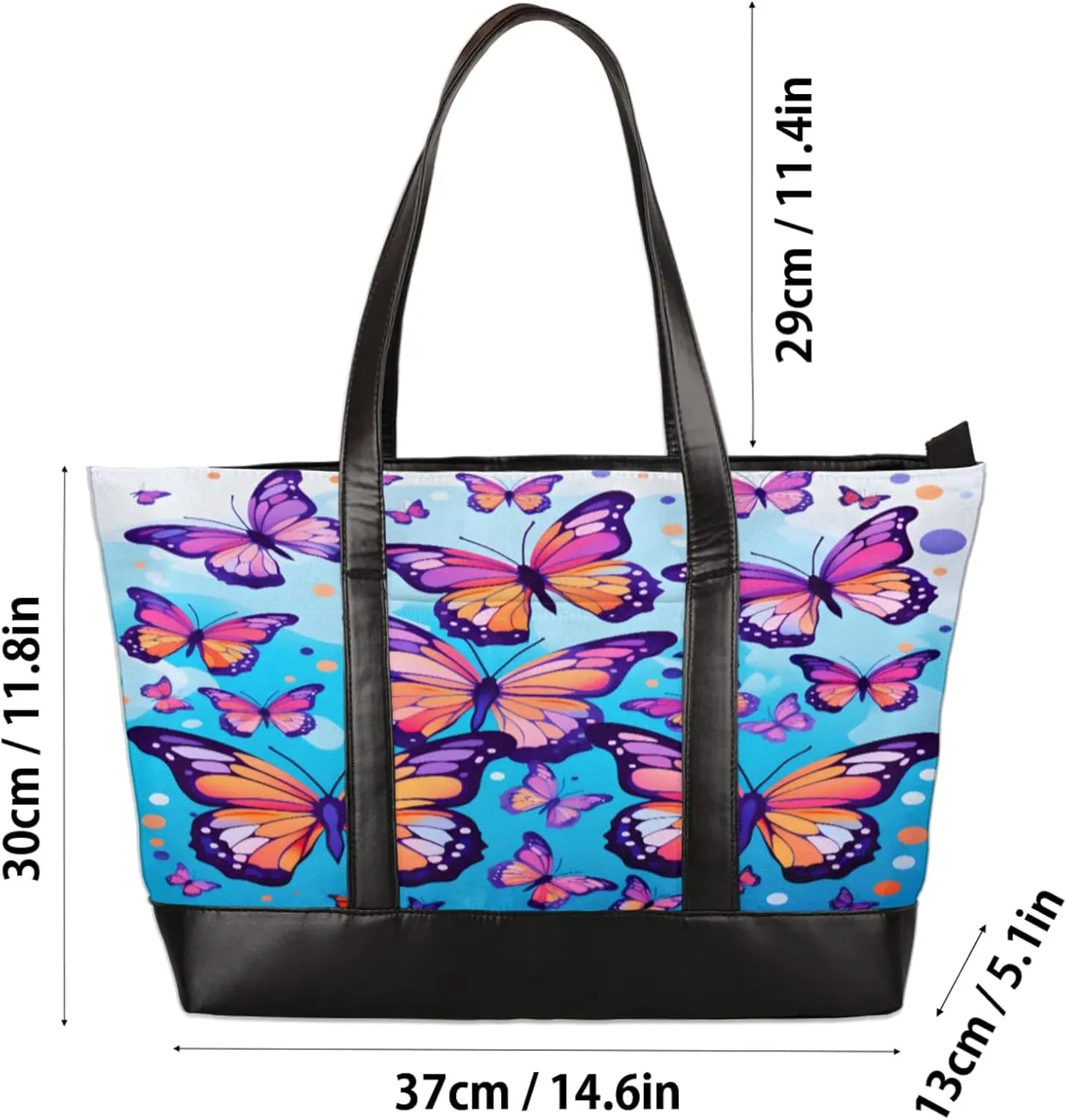 Tote Bag for Women with Zipper, Laptop Tote Bags Laptop Sleeve Case Shoulder Bag Messenger Bags