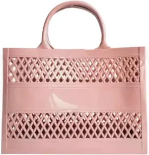 Tote Bag Purses for Women Summer Mesh Beach Tote Bag Large Capacity Shopping Basket Top Handle Handbag Jelly Storage Bag