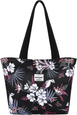 Tote Bag with Zipper for Women Inside Mesh Pocket Heavy Duty Casual Anti-water Cloth Travel Shoulder Handbag