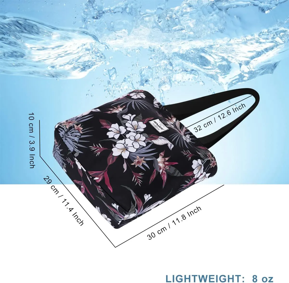 Tote Bag with Zipper for Women Inside Mesh Pocket Heavy Duty Casual Anti-water Cloth Travel Shoulder Handbag
