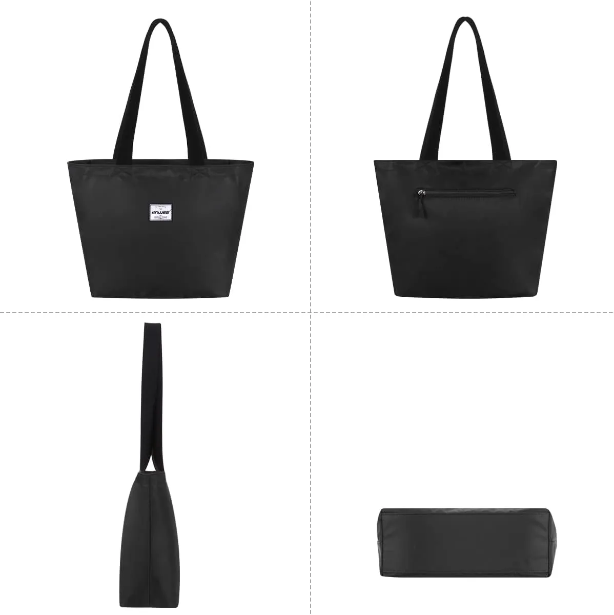 Tote Bag with Zipper for Women Inside Mesh Pocket Heavy Duty Casual Anti-water Cloth Travel Shoulder Handbag