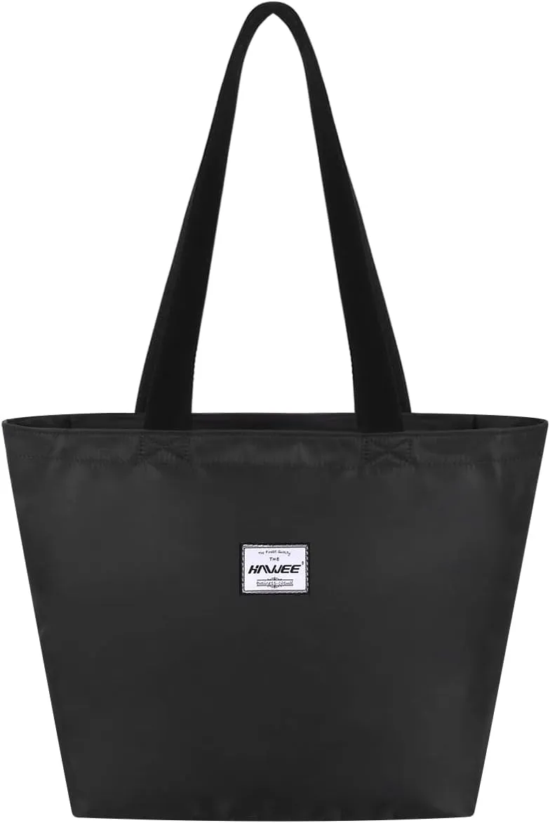 Tote Bag with Zipper for Women Inside Mesh Pocket Heavy Duty Casual Anti-water Cloth Travel Shoulder Handbag