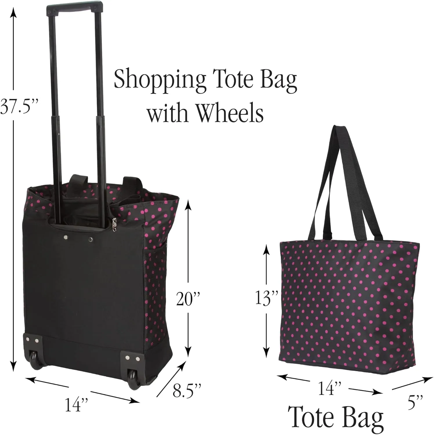 Tote Bag/Shopping Tote Bag with Wheels