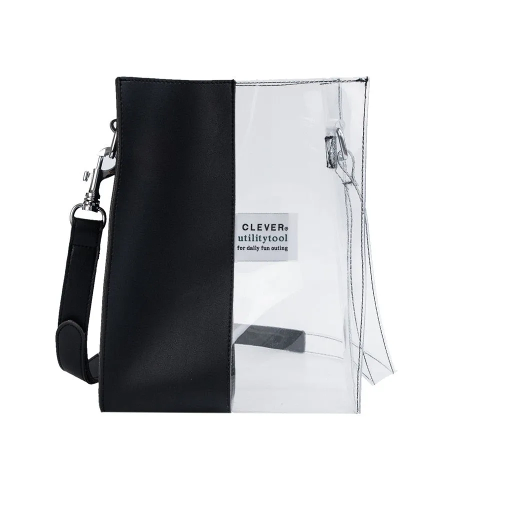 Transparent Handbag Women Waterproof Plastic Transparent Beach Bag PVC Jelly Bag Contrast Color Bag Handbag Shoulder Bags