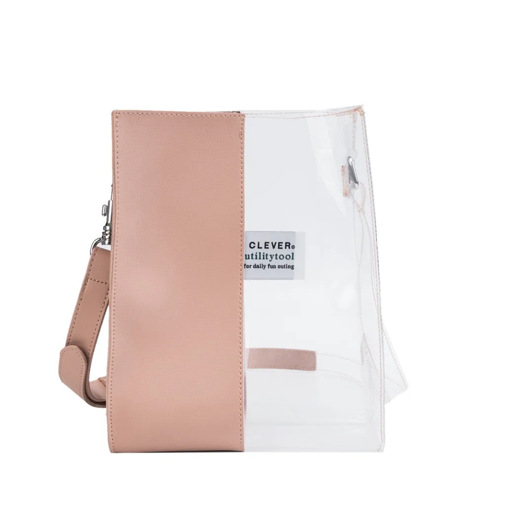 Transparent Handbag Women Waterproof Plastic Transparent Beach Bag PVC Jelly Bag Contrast Color Bag Handbag Shoulder Bags