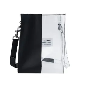 Transparent Handbag Women Waterproof Plastic Transparent Beach Bag PVC Jelly Bag Contrast Color Bag Handbag Shoulder Bags