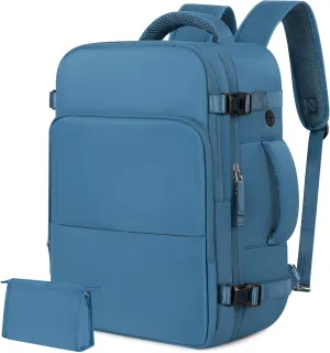 Travel Backpack for Men Women, Carry on Backpack Flight Approved, Personal Item Backpack Bag on Airplanes,Backpacks for Traveling, Travel Essentials,Dark Blue