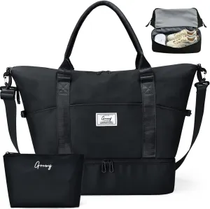 Travel Bag Weekender Bags for Women Overnight Duffel Bag with with Shoes Compartment and Wet Pocket