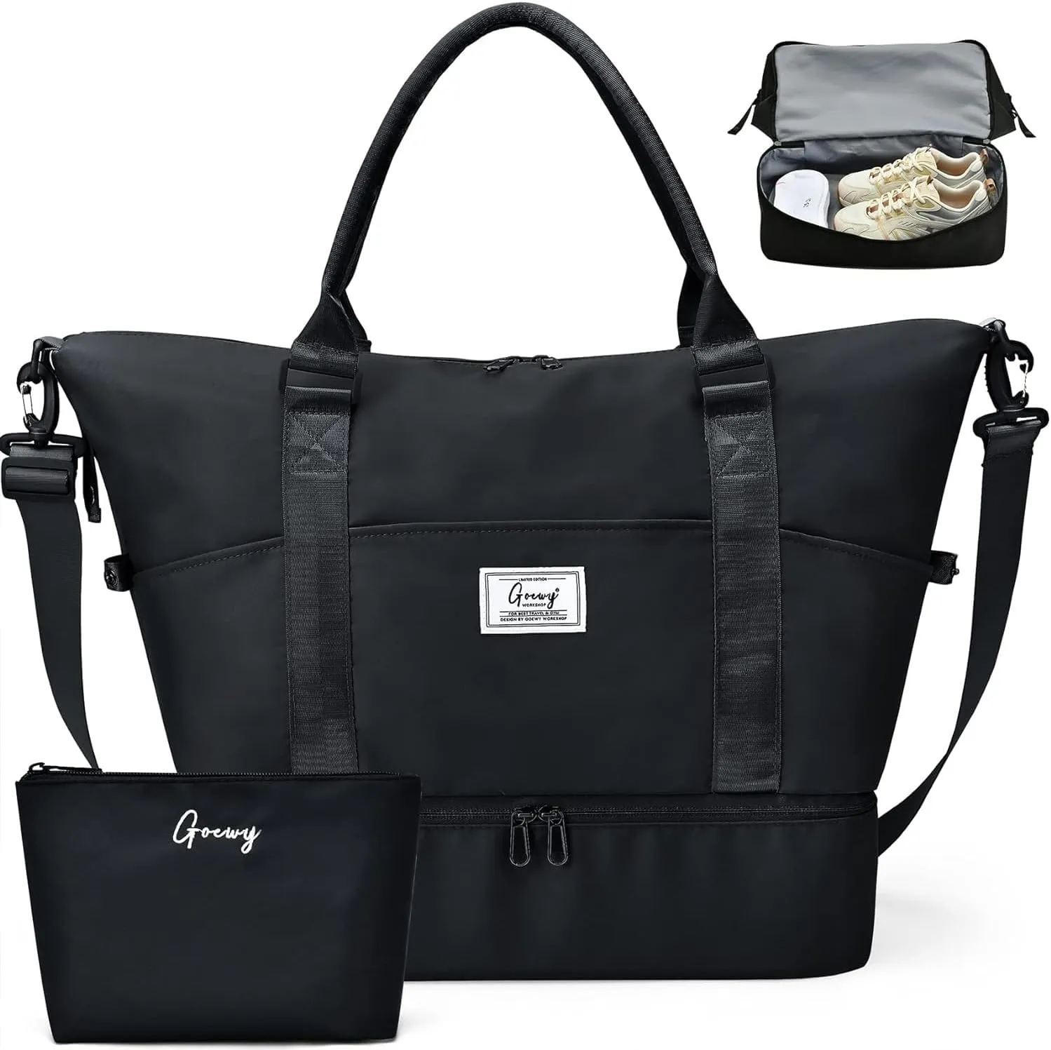 Travel Bag Weekender Bags for Women Overnight Duffel Bag with with Shoes Compartment and Wet Pocket