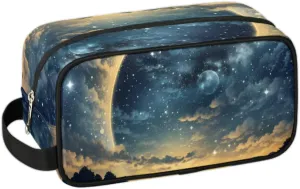 Travel Toiletry Bag for Women Men Beautiful Night Sky Hanging Cosmetic Bag Waterproof Makeup Bag for Shaving Makeup Toothbrush & Travel Essentials