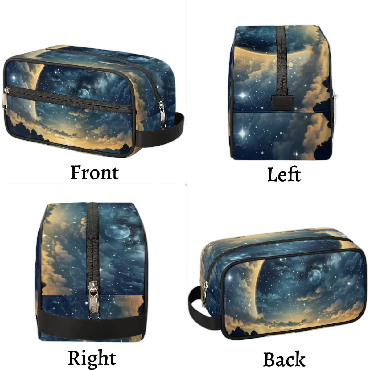 Travel Toiletry Bag for Women Men Beautiful Night Sky Hanging Cosmetic Bag Waterproof Makeup Bag for Shaving Makeup Toothbrush & Travel Essentials