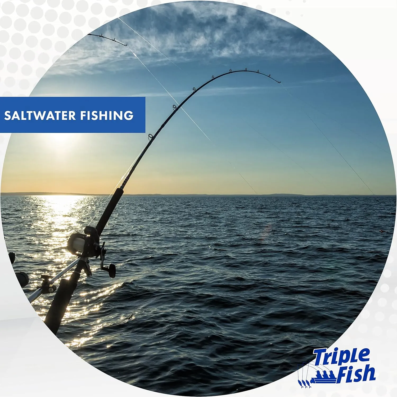 Triple Fish Monofilament Fishing Line - Strong Clear Pink Camo Color for Trolling, Bottom Fishing, Casting Main Line Catfish, Bass