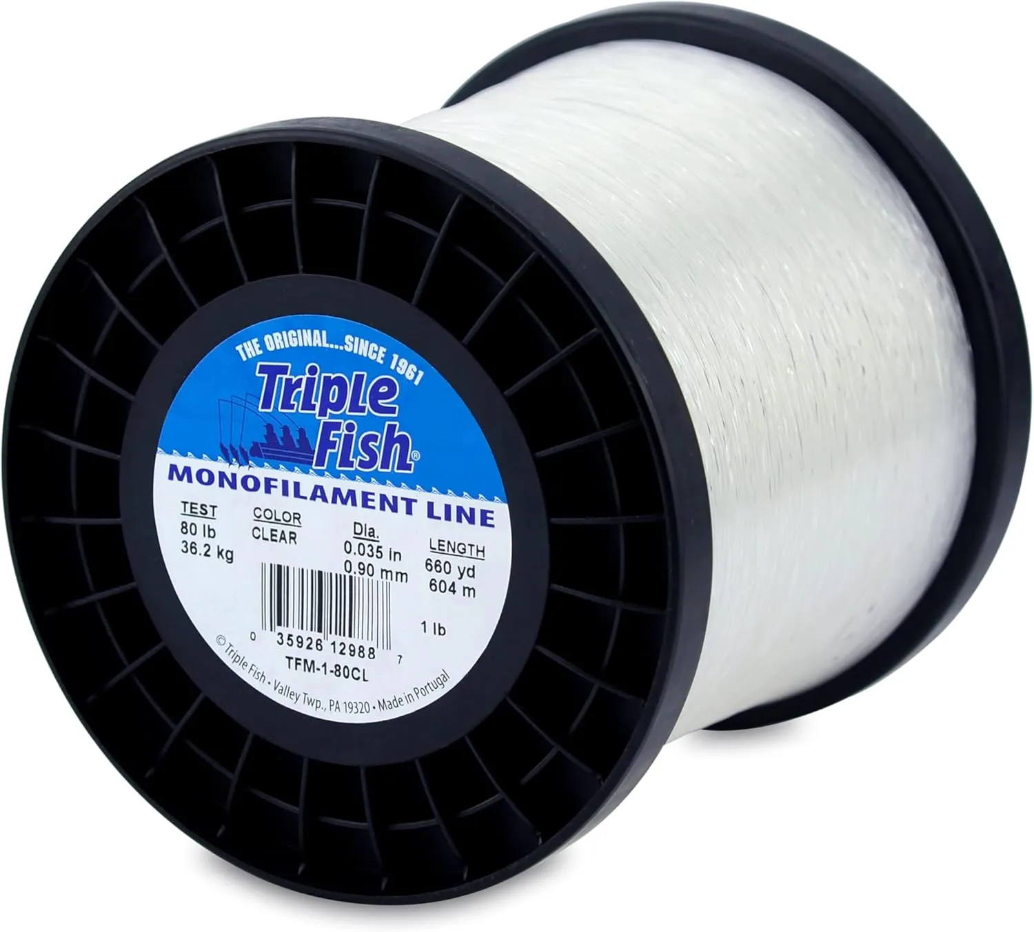 Triple Fish Monofilament Fishing Line - Strong Clear Pink Camo Color for Trolling, Bottom Fishing, Casting Main Line Catfish, Bass
