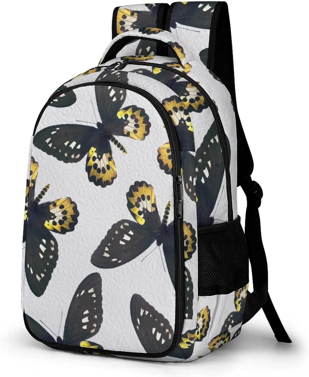 Tropical Butterflies Colorful Laptop Backpack Unique Rothschild's Swift Travel Bags Daypack Durable Work Camping Hiking Back Packs for Women Men
