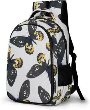 Tropical Butterflies Colorful Laptop Backpack Unique Rothschild's Swift Travel Bags Daypack Durable Work Camping Hiking Back Packs for Women Men