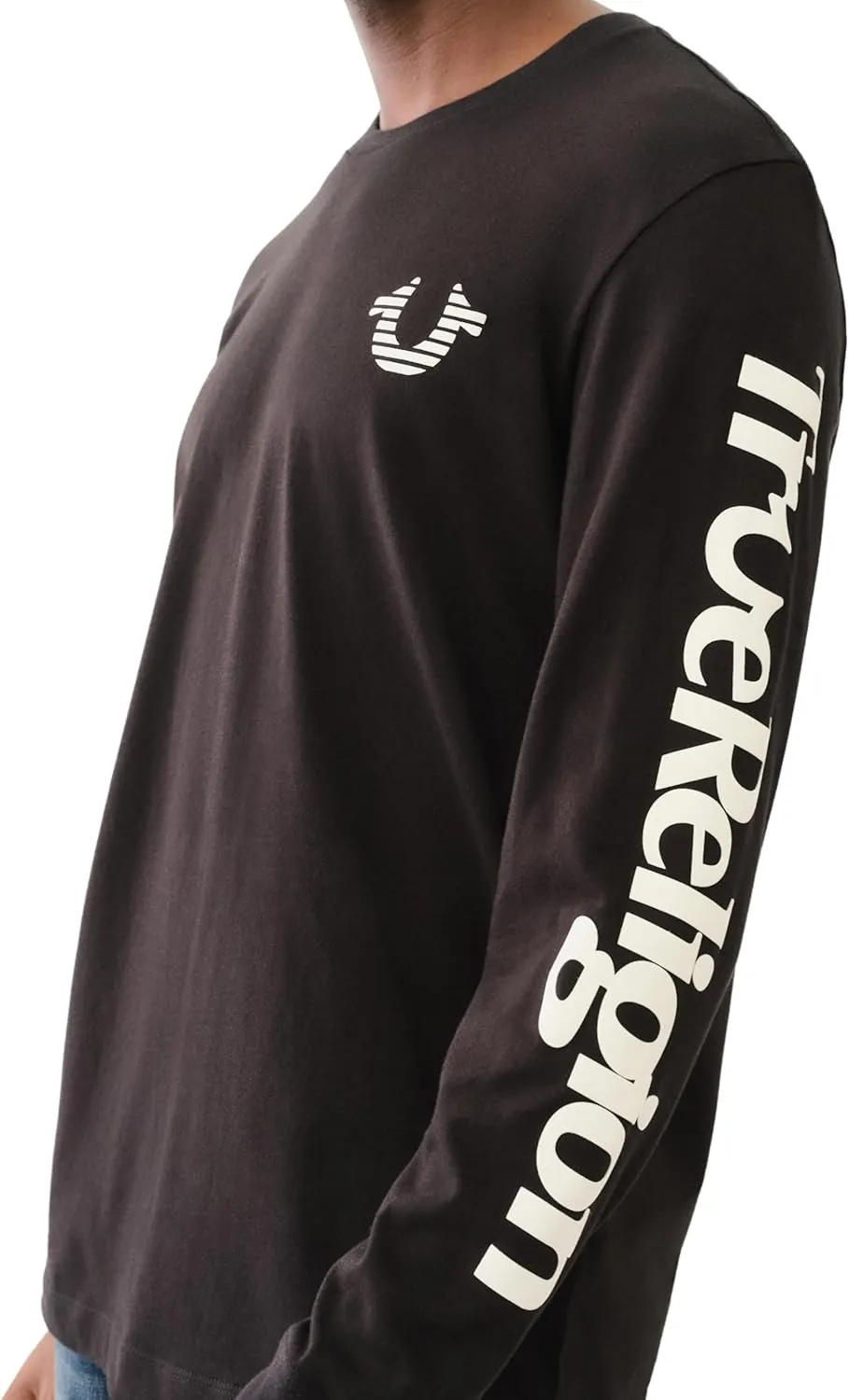 True Religion Men's Ls True Flag Tee