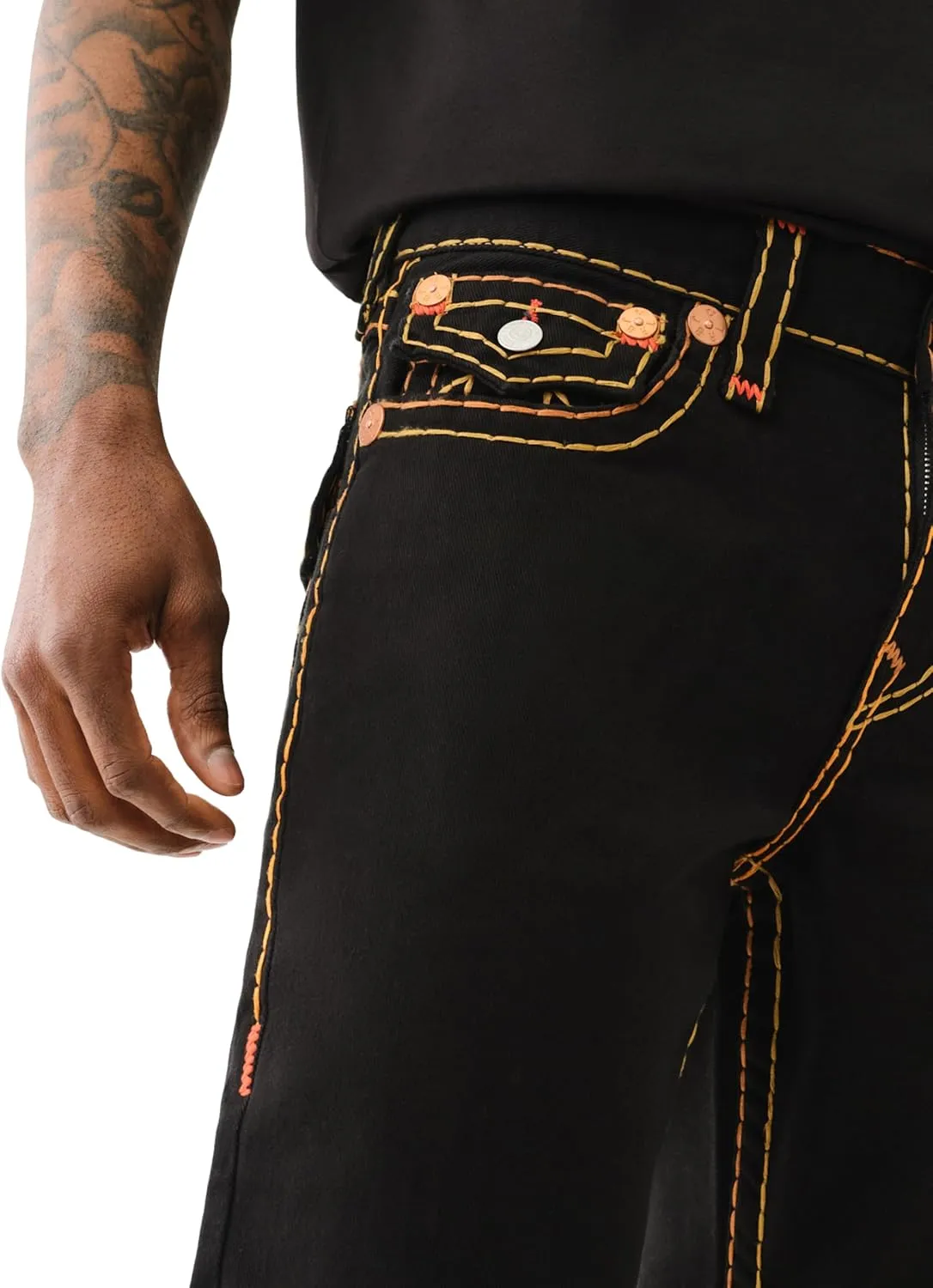 True Religion Men's Ricky Super T Flap 1/2"