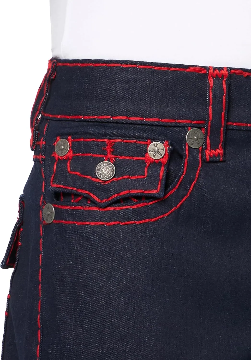 True Religion Men's Ricky Super T Flap 1/2"