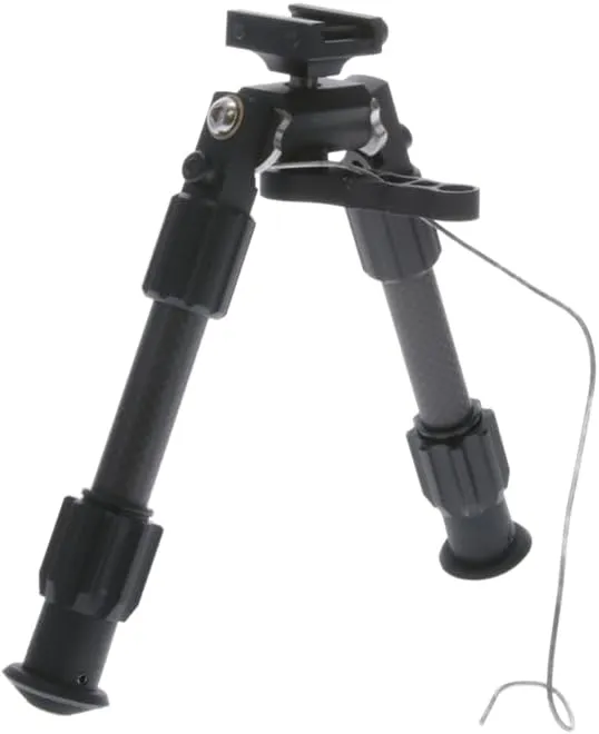 TRUGLO Tac Pod Carbon Pro Adjustable Lightweight Durable Portable Rifle Bipod w/Pivoting Base - Mount Style & Leg Length Options