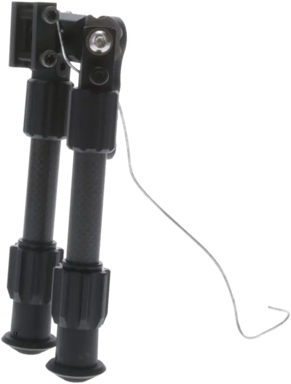 TRUGLO Tac Pod Carbon Pro Adjustable Lightweight Durable Portable Rifle Bipod w/Pivoting Base - Mount Style & Leg Length Options