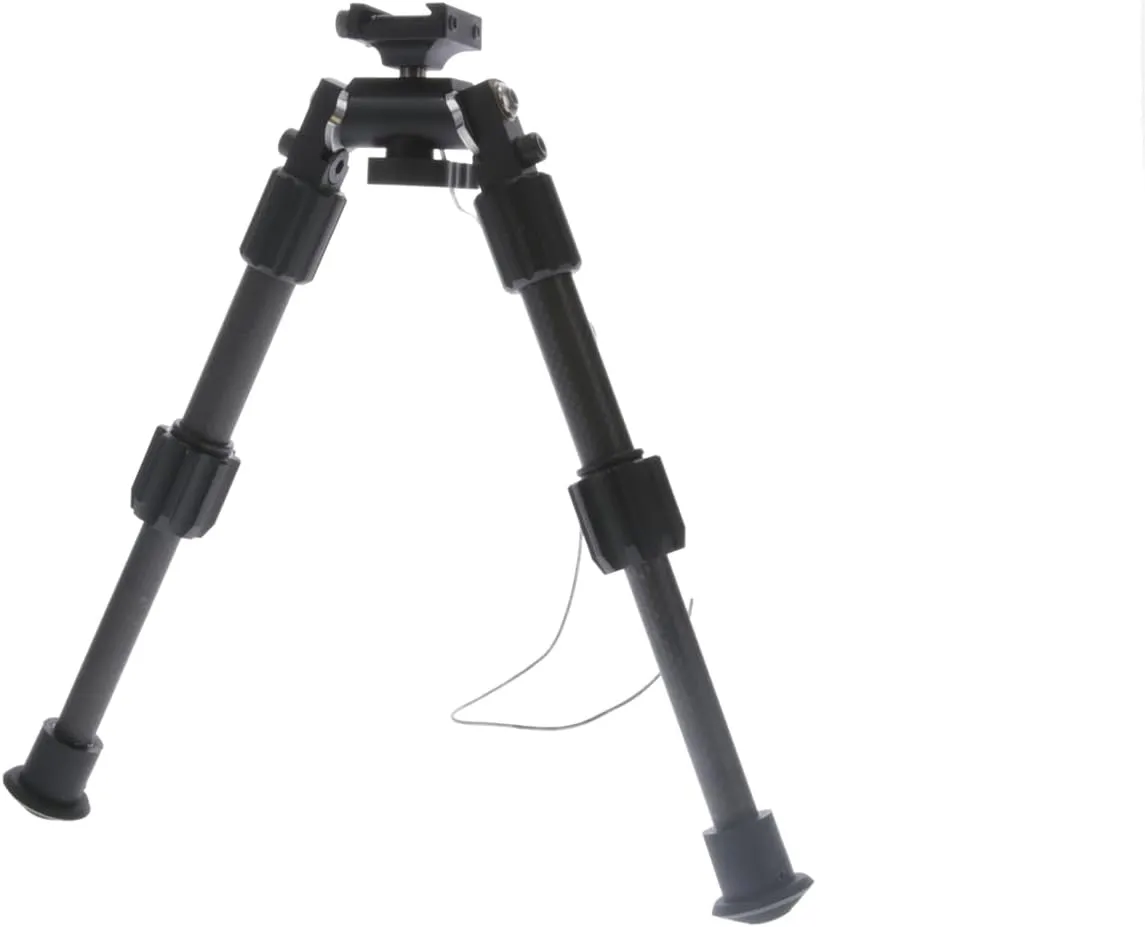 TRUGLO Tac Pod Carbon Pro Adjustable Lightweight Durable Portable Rifle Bipod w/Pivoting Base - Mount Style & Leg Length Options