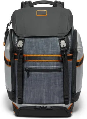 TUMI - Alpha Bravo Expedition Flap Backpack - Large Carry On Backpack - 21.0" X 12.5" X 7.5" - Fits up to 17" Laptop - Steel