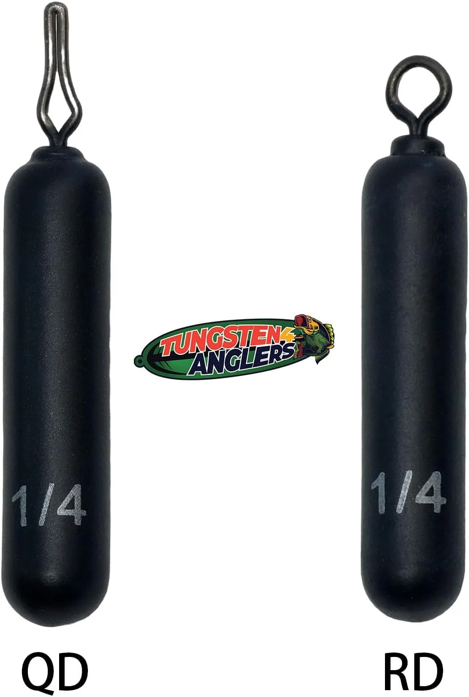 Tungsten 4 Anglers – 97% Pure Tungsten Skinny Drop Shot Weight Perfect Your Finesse Fishing |1/8oz. to 1/2oz. - Multi-Color | Perfect Your Finesse Fishing – 4-10-Pack/Bag